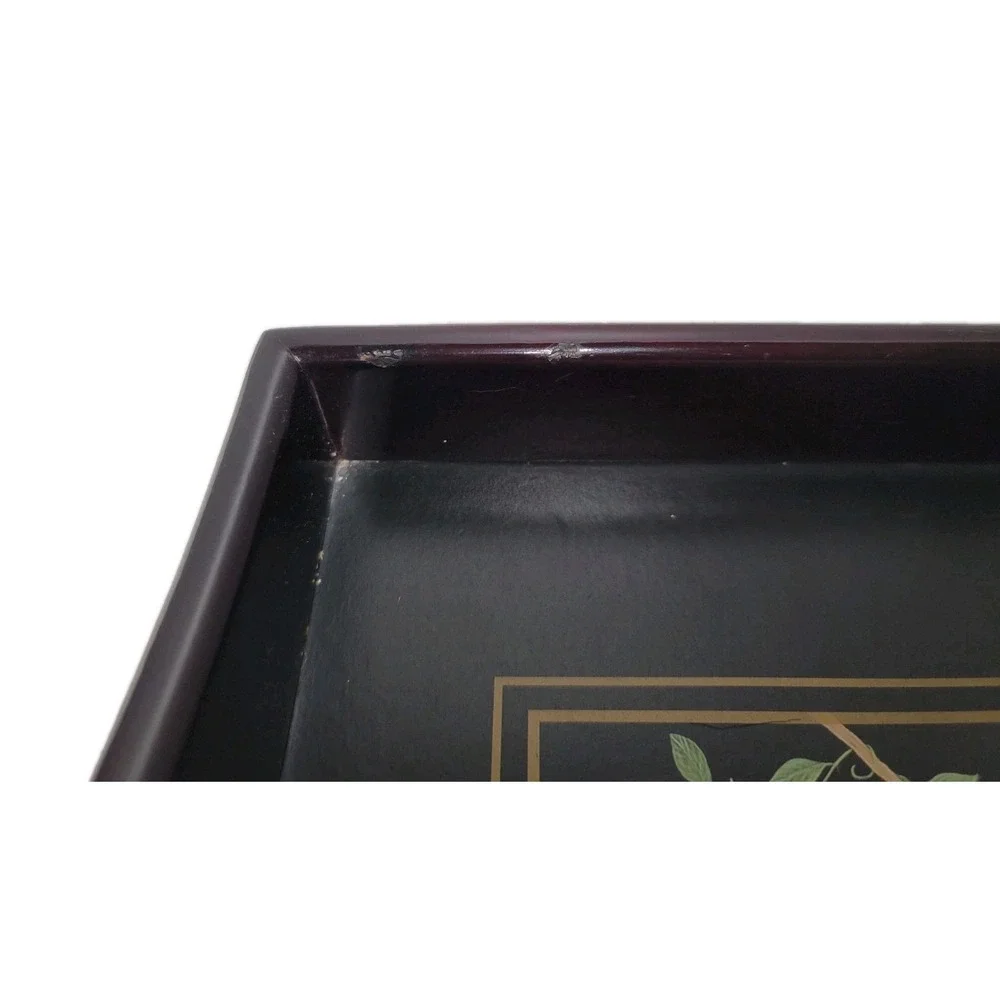 Lynn Chase Jaguar Jungle Wooden Tray w/ Handles 16 X‎ 12